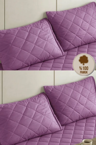 Formeya Alez Kahverengi 4 Adet %100 Pamuk Yastık Koruyucu Alez - 5