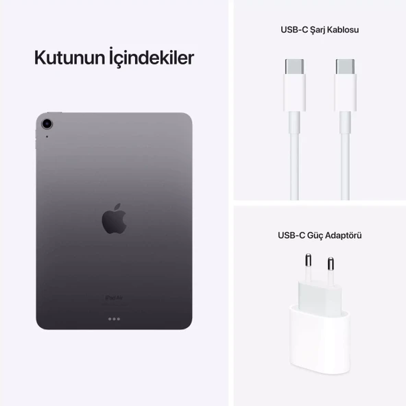 Apple iPad Air (5.Nesil) Wi Fi   256GB SSD  10.9" IOS - Outlet - 9