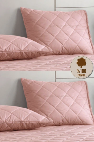 Formeya Alez Kahverengi 4 Adet %100 Pamuk Yastık Koruyucu Alez - 3