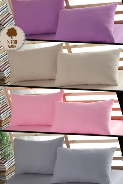 Formeya Ranforce %100 Pamuk 50x70 Kapaklı Yastık Kılıfı 8 Adet - 2