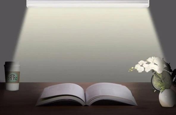 1 Adet 60 Cm, 9 Watt BEYAZ IŞIK Ledli Eklenebilir T5 Bant Armatür, T5 Armatür, Tavan, Duvar Armatürü ürün görseli 1