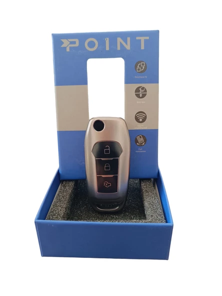 Ford Focus 4 Anahtar Uyumlu Silikon Oto Anahtar Kumanda Kabı Kılıf Füme - 3