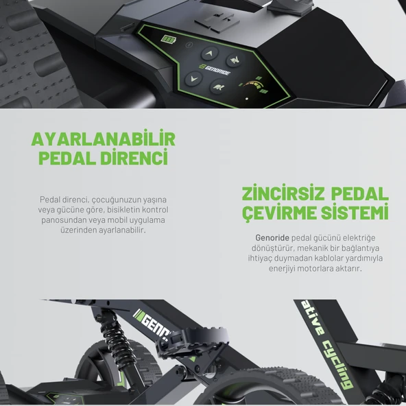Genoride Pedallı Elektrikli Go-Kart - 11