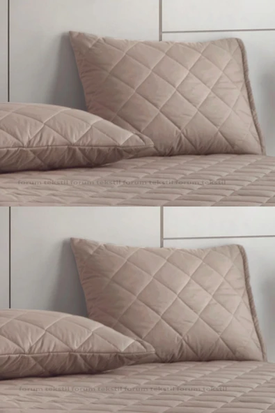 Formeya   %100 Pamuk Renkli Kapitone Yastık Kılıfı 4 Adet - 2