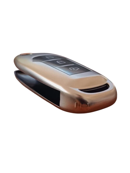 Ford Focus 4 Anahtar Uyumlu Silikon Oto Anahtar Kumanda Kabı Kılıf Füme - 2