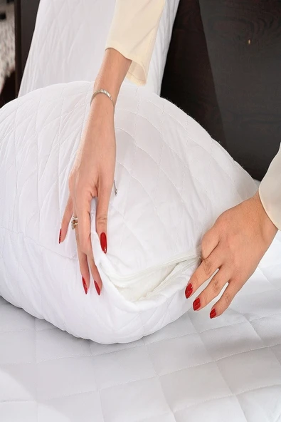 Formeya   %100 Pamuk Renkli Kapitone Yastık Kılıfı 4 Adet - 3