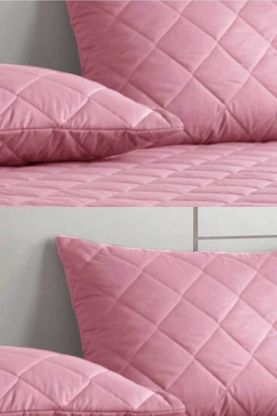 Formeya   %100 Pamuk Renkli Kapitone Yastık Kılıfı 4 Adet