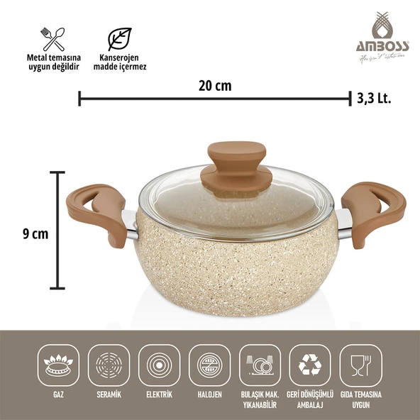8 Parça Tor Pişir Sakla Granit Tencere Çelik Saklama Kabı Seti - 4