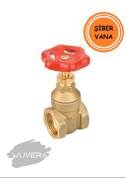 Wuvera 3/4” Şiber Vana – %100 Pirinç Gövde, Yüksek Basınç Dayanımı & Sızdırmaz Tasarım