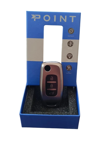 Renault Megane 4 / Clio 5  Anahtar Uyumlu Silikon Oto Anahtar Kumanda Kabı Kılıf Füme - 4