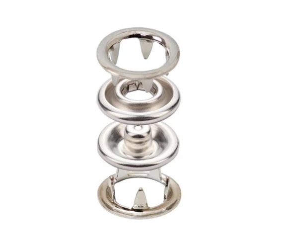 9,5mm Gömlek ve Bebe Çıtçıt Seti 10 Takım Nikel (GÜMÜŞ) Renk Klikıt - 2