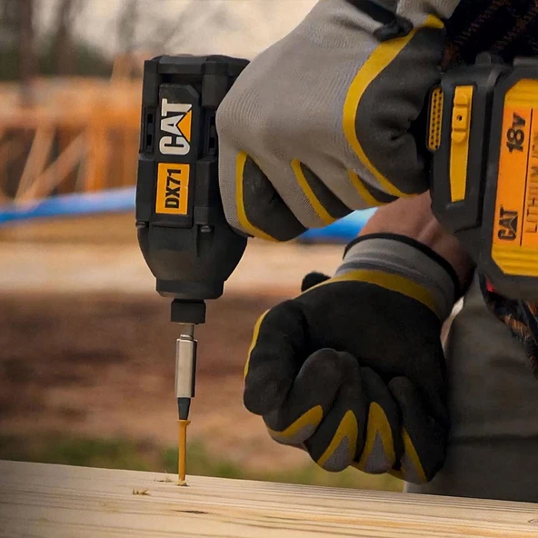 CAT DX71.2 18Volt 4.0Ah Li-ion Çift Akülü 215Nm Kömürsüz Profesyonel Şarjlı Darbeli Tornavida - 6