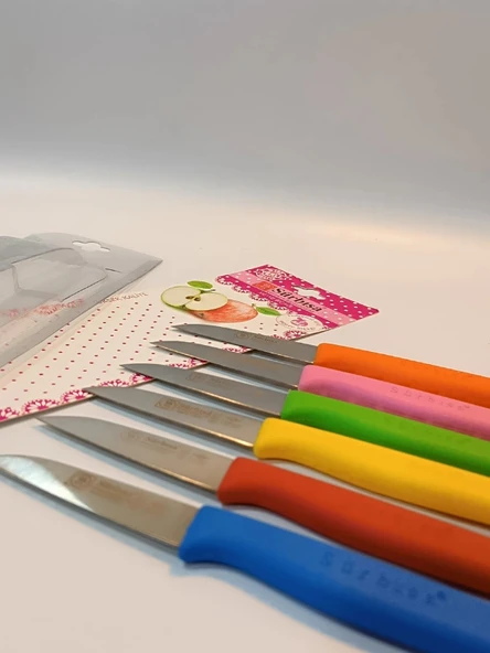Çaylaravm Sürbısa 061007 Meyve Bıçağı 6 Lı Set Çok Renkli - 3