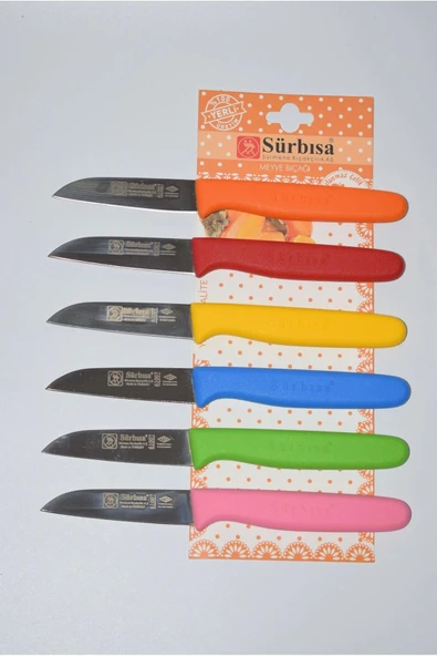 Çaylaravm Sürbısa 061007 Meyve Bıçağı 6 Lı Set Çok Renkli - 8