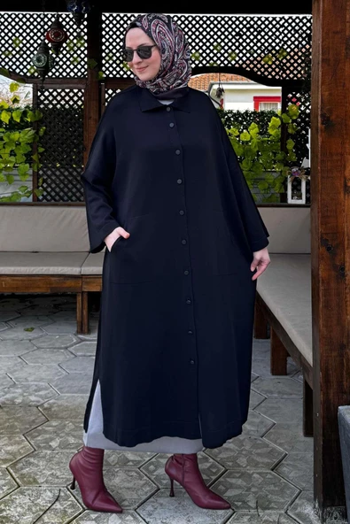 Panço Triko Hırka Siyah - 4