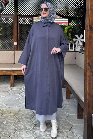 Panço Triko Hırka Antrasit - 4