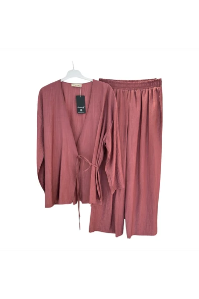 Z-544 ÜSTÜ KİMONO ETEKLİ ÇİLEK İKİLİ TAKIM - 7