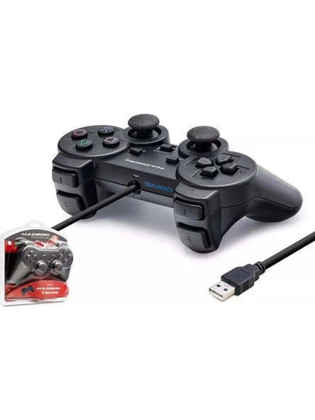 Hd302 Bilgisayar Pc Usb Oyun Kolu Gamepad Analog Titreşim - 3
