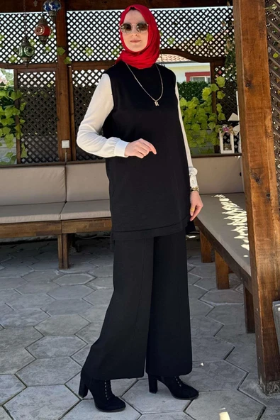 Pantolonlu İç Takım Siyah - 4