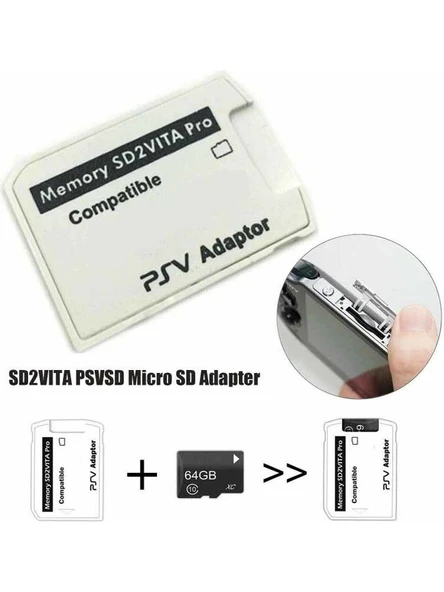 SD2VITA Ps Vita Hafıza Kartı Adaptörü Mikro Sd Kart Çevirici - Resim 2