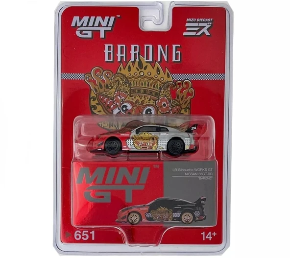 Mini GT 1/64 561 LB-Silhouette WORKS GT NISSAN 35GT-RR Ver.1 “BARONG” MINI GT x MIZU Diecast !!Chase!! Blister