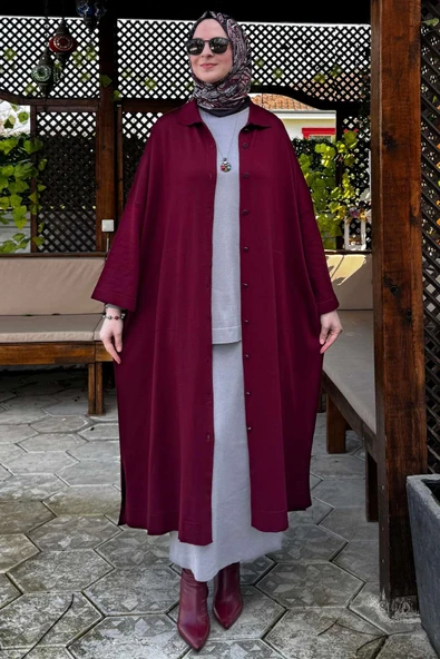 Panço Triko Hırka Bordo