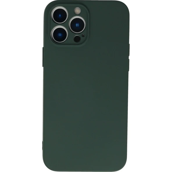 Adaman Premium Serisi 13 Pro Uyumlu Kamera Korumalı Silikon Kılıf Siyah