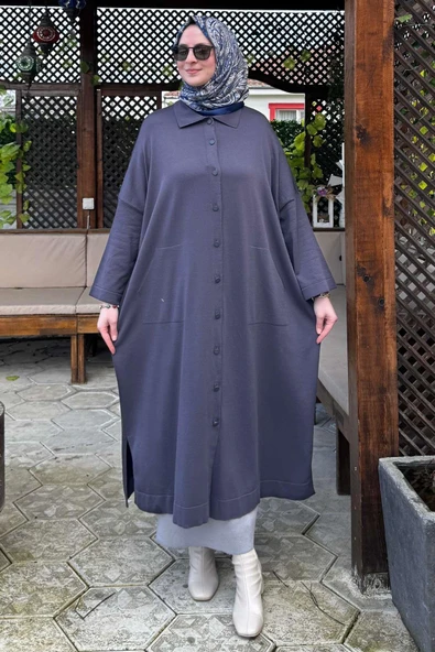 Panço Triko Hırka Antrasit