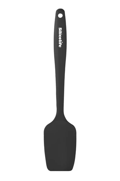 Silicolife Büyük Spatula Seti, Isıya Dayanıklı Yanmaz Yapışmaz Silikon Büyük Spatula ve Kaşık Spatula 2’li Set - 4