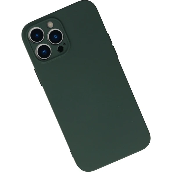 Adaman Premium Serisi 13 Pro Uyumlu Kamera Korumalı Silikon Kılıf Siyah - 2