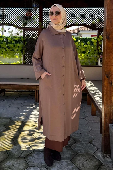 Panço Triko Hırka Sütlü Kahve - 5