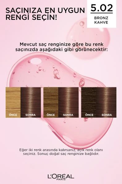 L'Oréal Paris Excellence Creme Saç Boyası 5.02 Bronz Kahve - 6