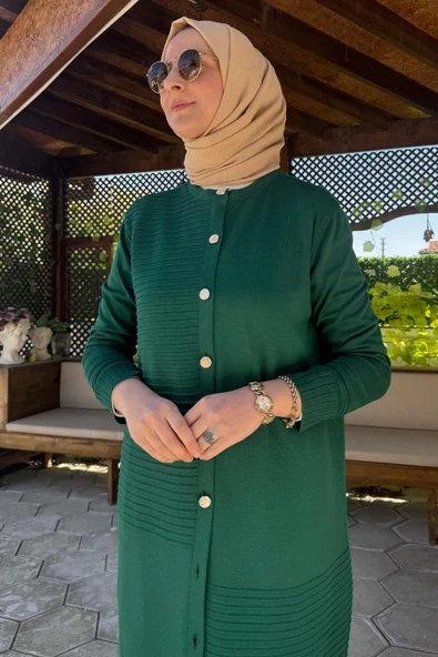 Manolya Zümrüt Triko Hırka - 3