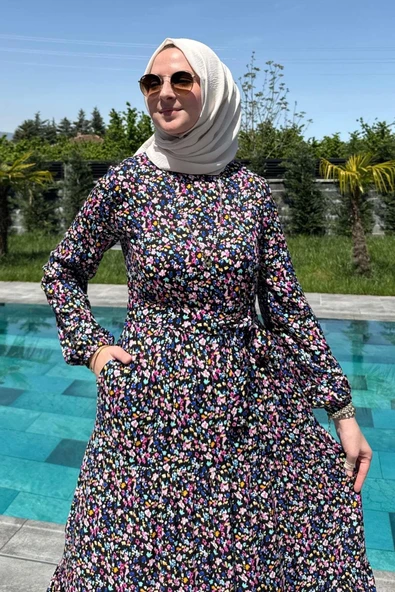 Hale Elbise Siyah - 3