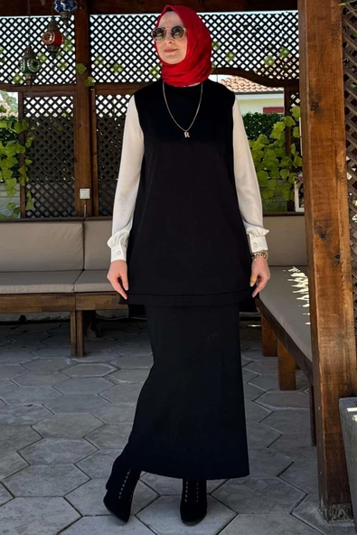 Etekli İç Takım Siyah