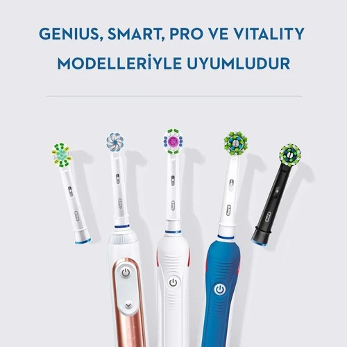 Oral-B Cross Action 3+1 Cleanmaximizer Teknolojili Siyah Yedek Fırça Başlığı - 5
