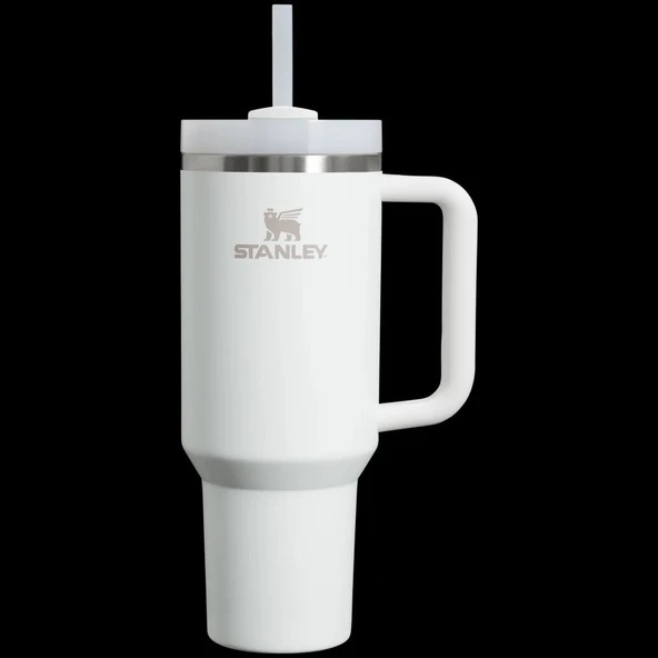 Stanley Quencher Açık Pembe 1.18 lt Pipetli Termos Bardak - Beyaz