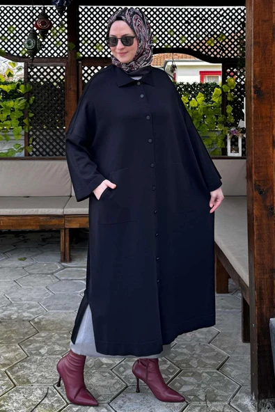 Panço Triko Hırka Siyah - 5