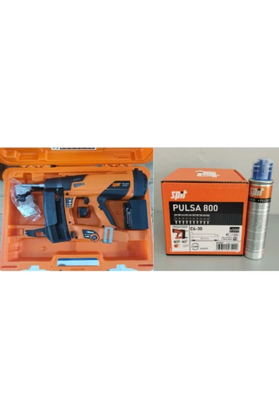 Spıt P40p Gazlı Çivi Çakma Tabancası (5000 Adet ) Pulsa 800 C6-30 Standart Beton Çivisi