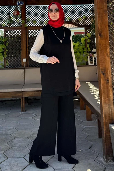 Pantolonlu İç Takım Siyah - 2