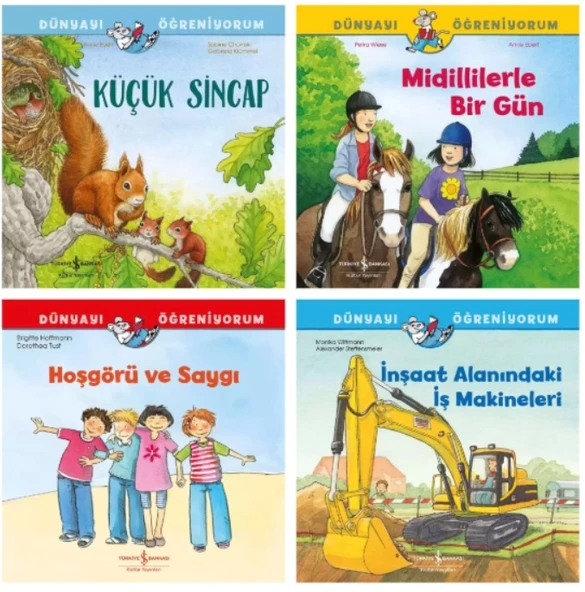 DÜNYAYI ÖĞRENİYORUM KÜÇÜK SİNCAP - MİDİLLİLERLE BİR GÜN - HOŞGÖRÜ VE SAYGI - İNŞAAT ALANINDAKİ İŞ MAKİNELERİ (5 - 8 YAŞ)