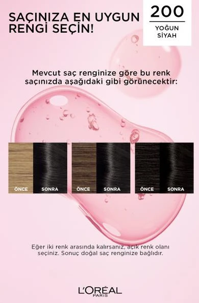 L'Oréal Paris Excellence Creme Saç Boyası 200 Yoğun Siyah - 6