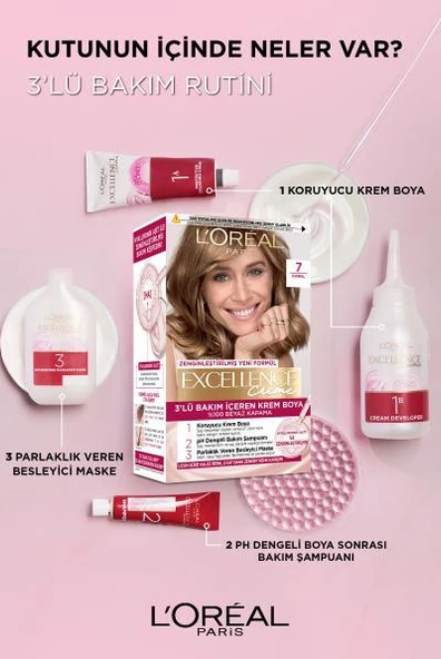 L'Oréal Paris Excellence Creme Saç Boyası 200 Yoğun Siyah - 3