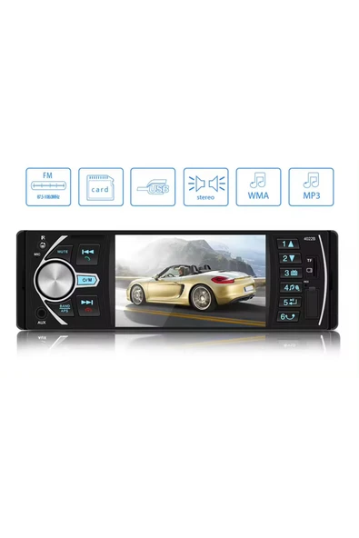 EXVOL Exw-x50 Oto Teyp 4.1 Inc Hd Ekranlı 4*60w Ses Bluetoth-mp5-mp4mp3 - 4