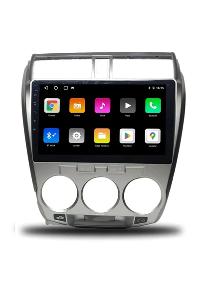 EXVOL HONDA CİTY 2009-2011 ANDROİD MULTİMEDYA CARPLAYLİ 9 İNC HD IPS EKRAN 4GB/64GB KAMERA HEDİYELİ - Resim 2