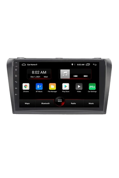 EXVOL MAZDA 3 2003-2009 ANDROİD MULTİMEDYA CARPLAY 9 İNC HD IPS EKRAN 4GB RAM /64GB KAMERA HEDİYELİ - Resim 2