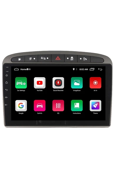 EXVOL Peugeot 308-408 Android Multimedya Carplay 9 Inc Hd Ips Ekran 4gb/64gb Kamera Hediyeli - Resim 3