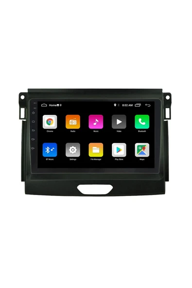 EXVOL FORD RANGER 2012-2022 ANDROİD MULTİMEDYA CARPLAY 9 İNC HD IPS EKRAN 2GB/32GB KAMERA HEDİYELİ - Resim 4