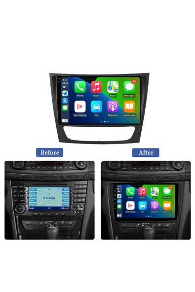 EXVOL MERCEDES BENZ E CLASS ANDROİD MULTİMEDYA CARPLAY 9 İNC HD IPS EKRAN 2/32GB KAMERA HEDİYELİ - 5