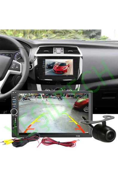 EXVOL Exw-x70 Oto Teyp 7 Inc Bluetooth+ Gece Görüşlü Park Kamerası Mp5 Usb Sd Mirror Link Kingwin - 2